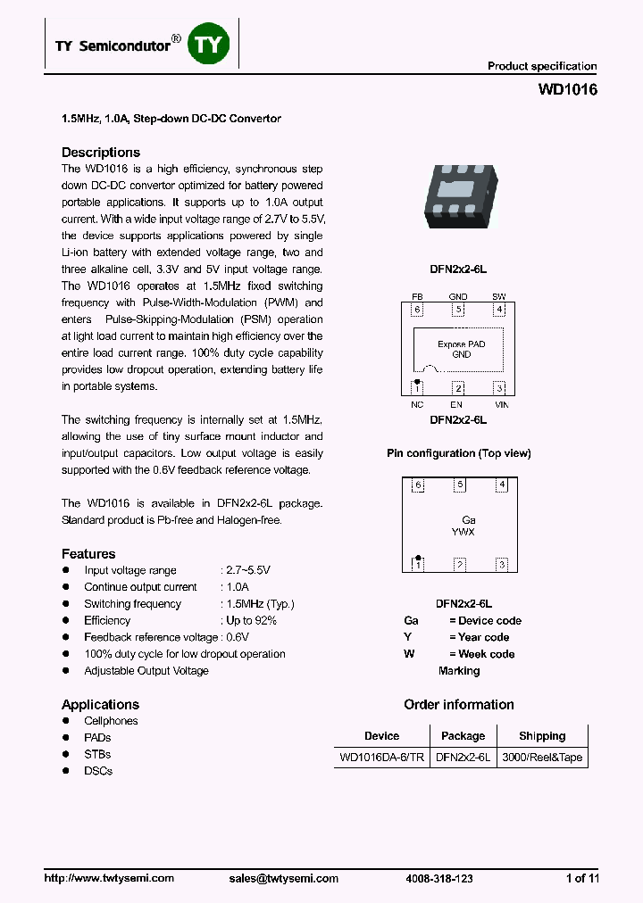 WD1016DA_8151864.PDF Datasheet
