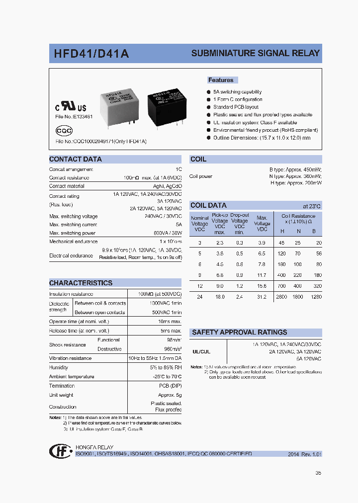 HFD416VDC-BSGF3_8154429.PDF Datasheet
