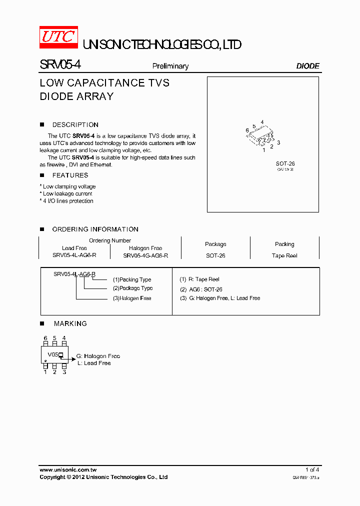 SRV05-4_8155847.PDF Datasheet
