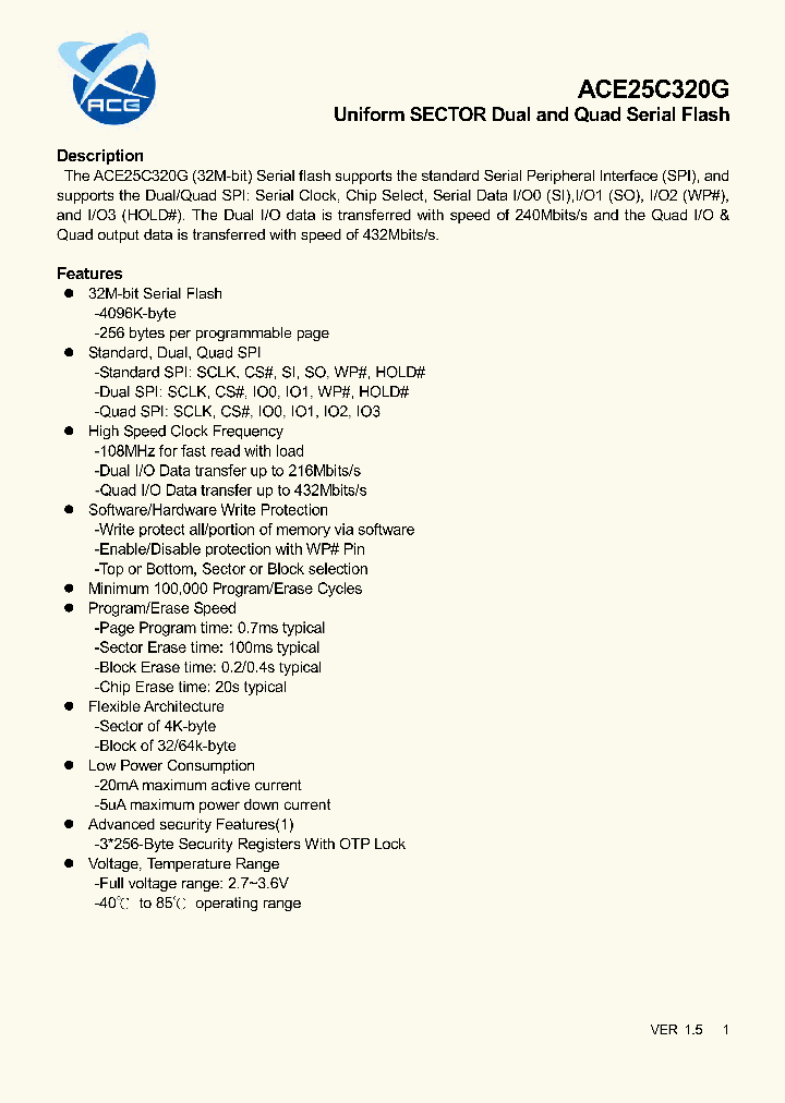 ACE25C320G_8157069.PDF Datasheet