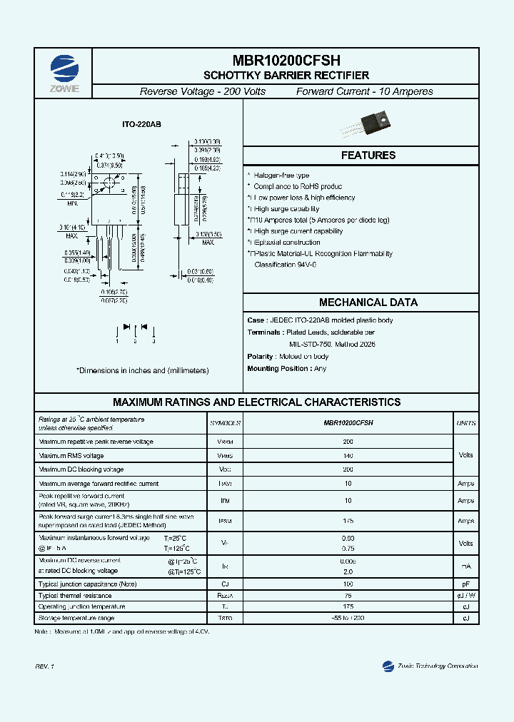 MBR10200CFSH_8161629.PDF Datasheet