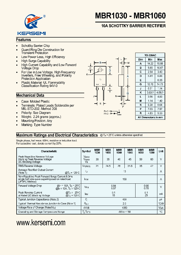 MBR1030_8163669.PDF Datasheet