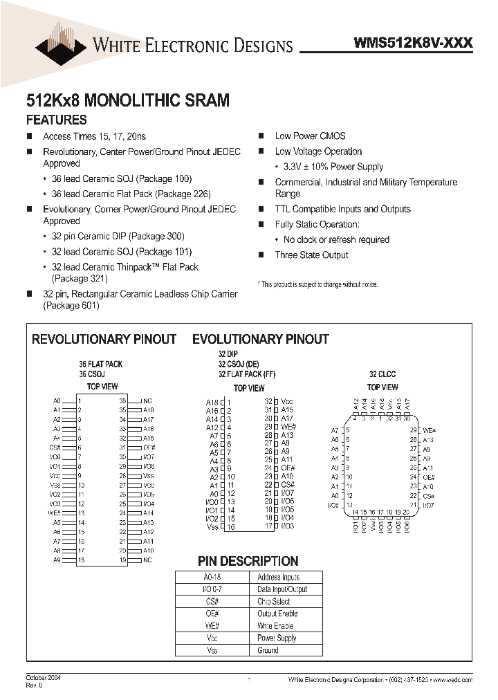 WMS512K8V-15FC_8163917.PDF Datasheet