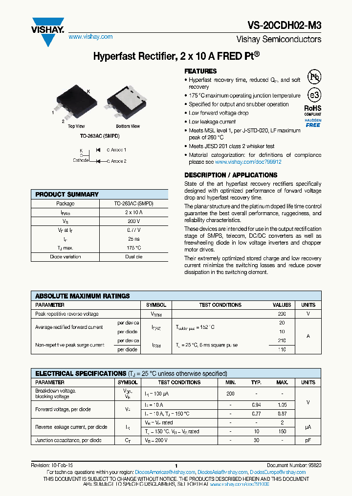 VS-20CDH02-M3_8164029.PDF Datasheet