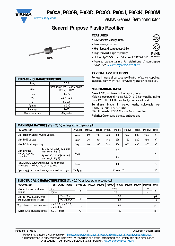 P600M-E3_8167845.PDF Datasheet
