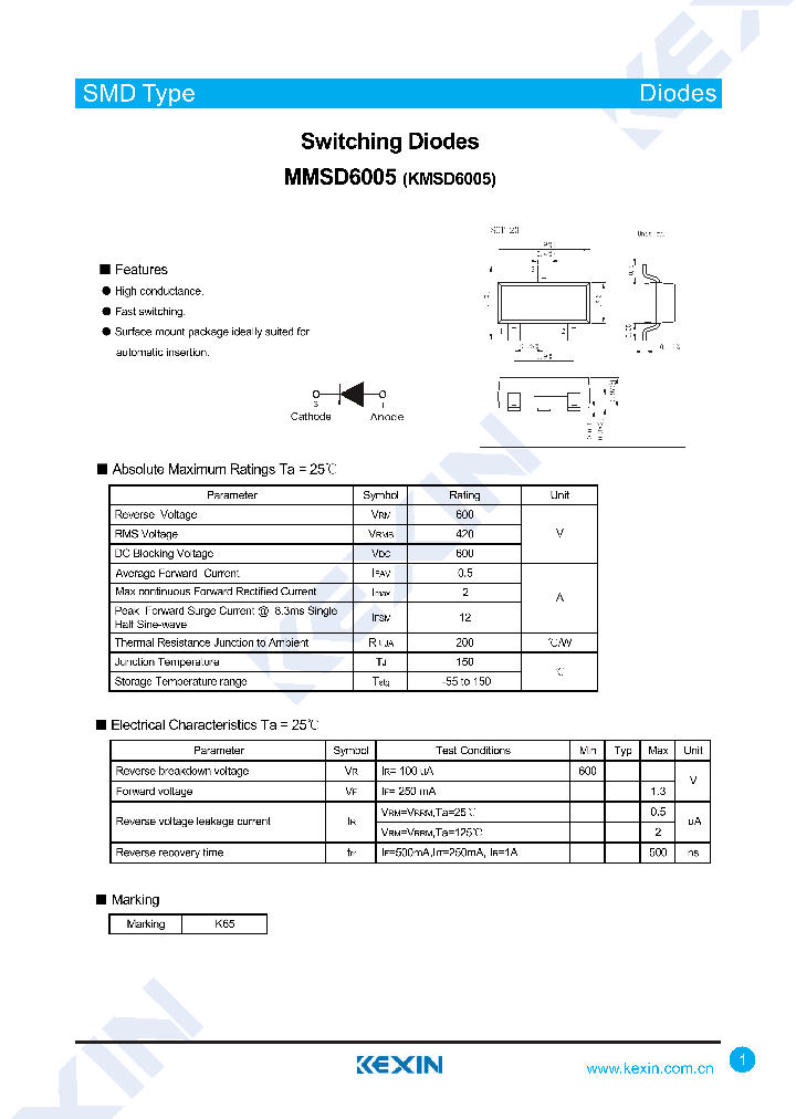 MMSD6005_8168934.PDF Datasheet