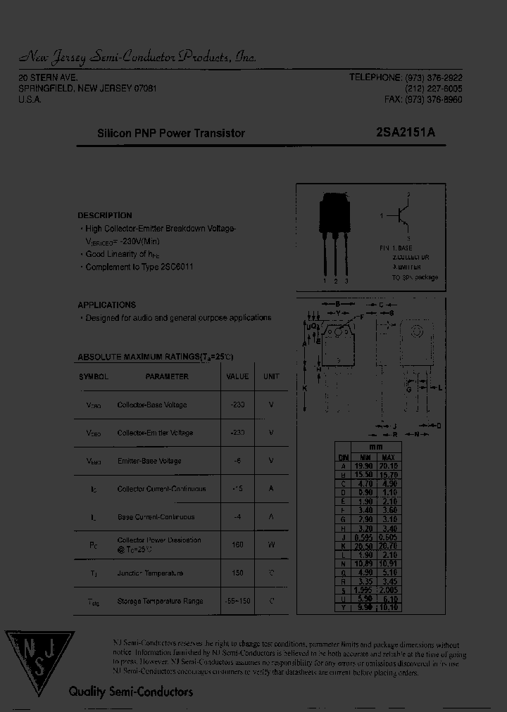 2SA2151A_8169171.PDF Datasheet
