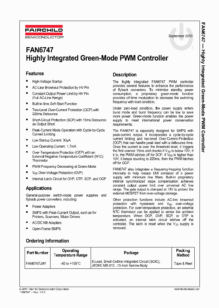 FAN6747_8172080.PDF Datasheet