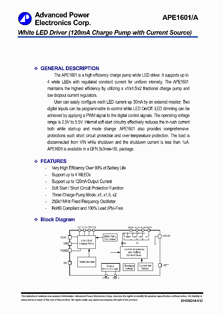 APE1601_8172527.PDF Datasheet