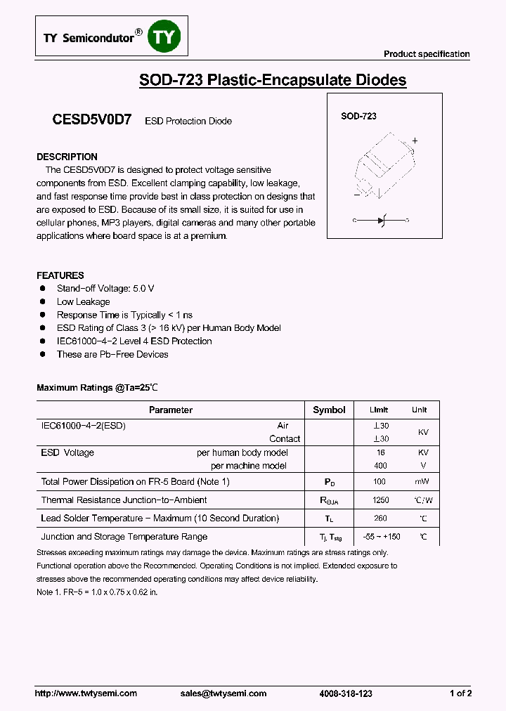 CESD5V0D7_8172611.PDF Datasheet
