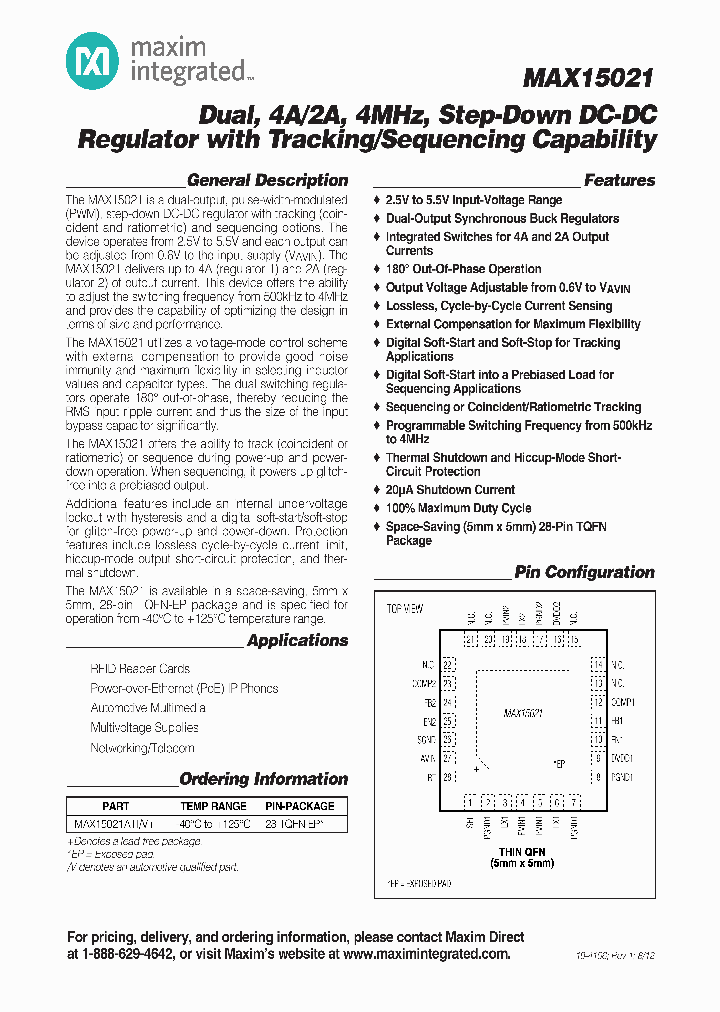 MAX15021ATI_8173037.PDF Datasheet