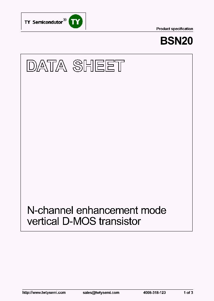 BSN20_8173665.PDF Datasheet