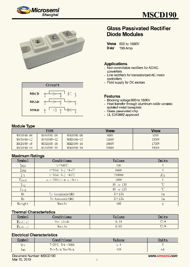MSCD190-12_8174720.PDF Datasheet