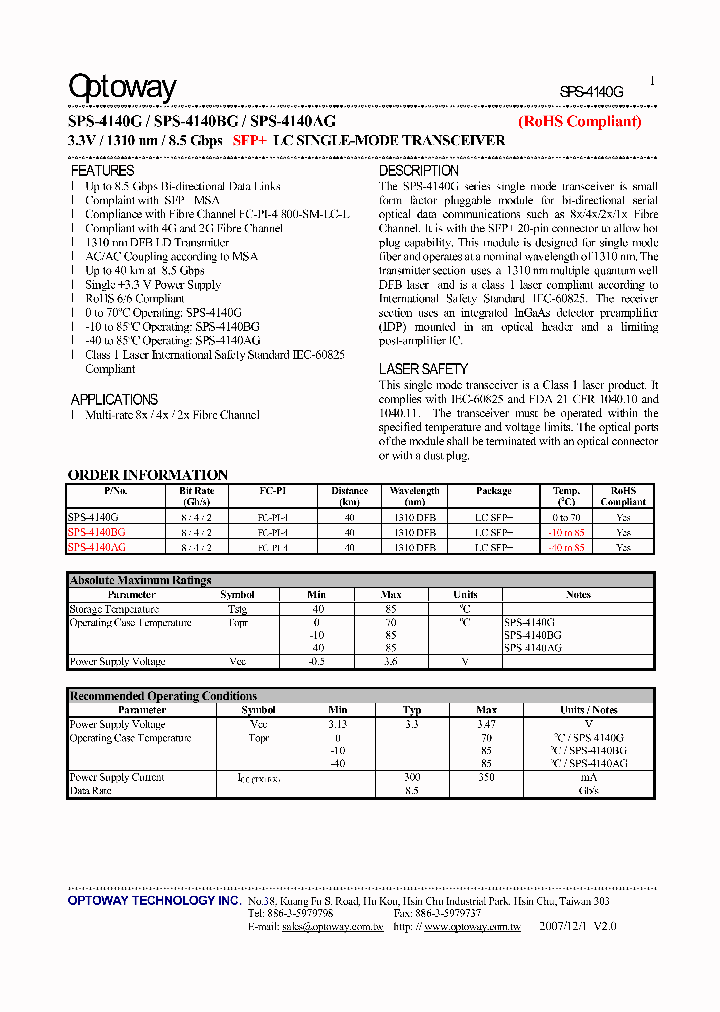 SPS-4140AG_8175475.PDF Datasheet