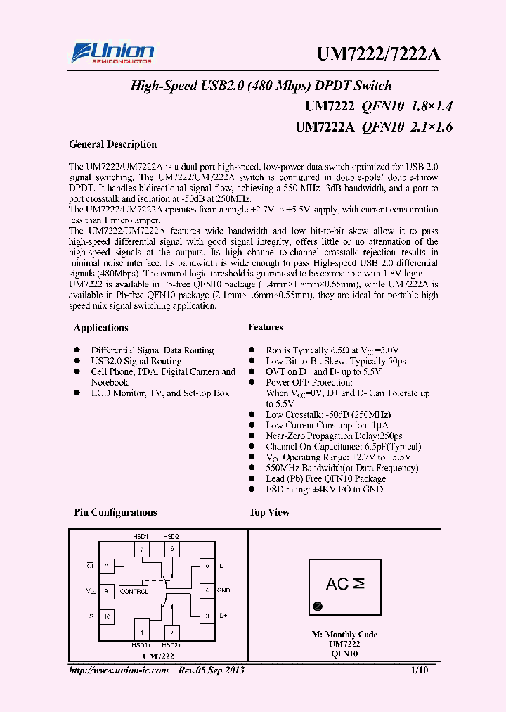 UM7222_8176193.PDF Datasheet