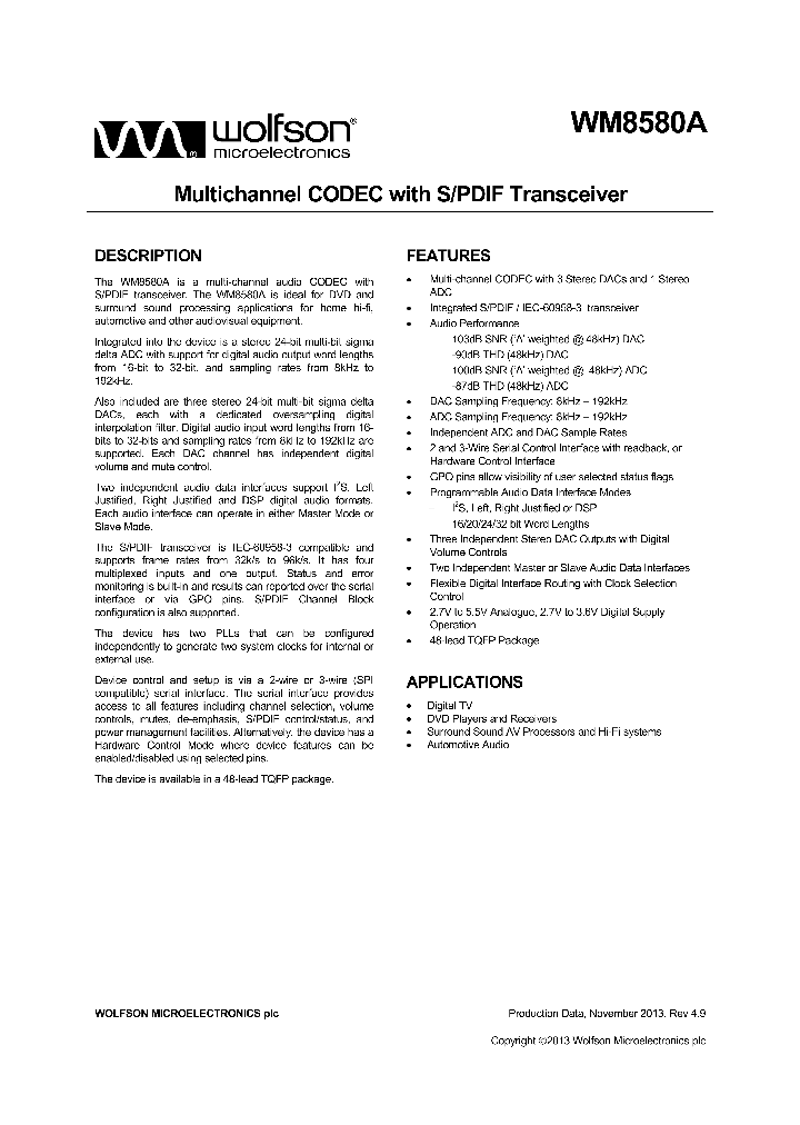 WM8580A_8176171.PDF Datasheet