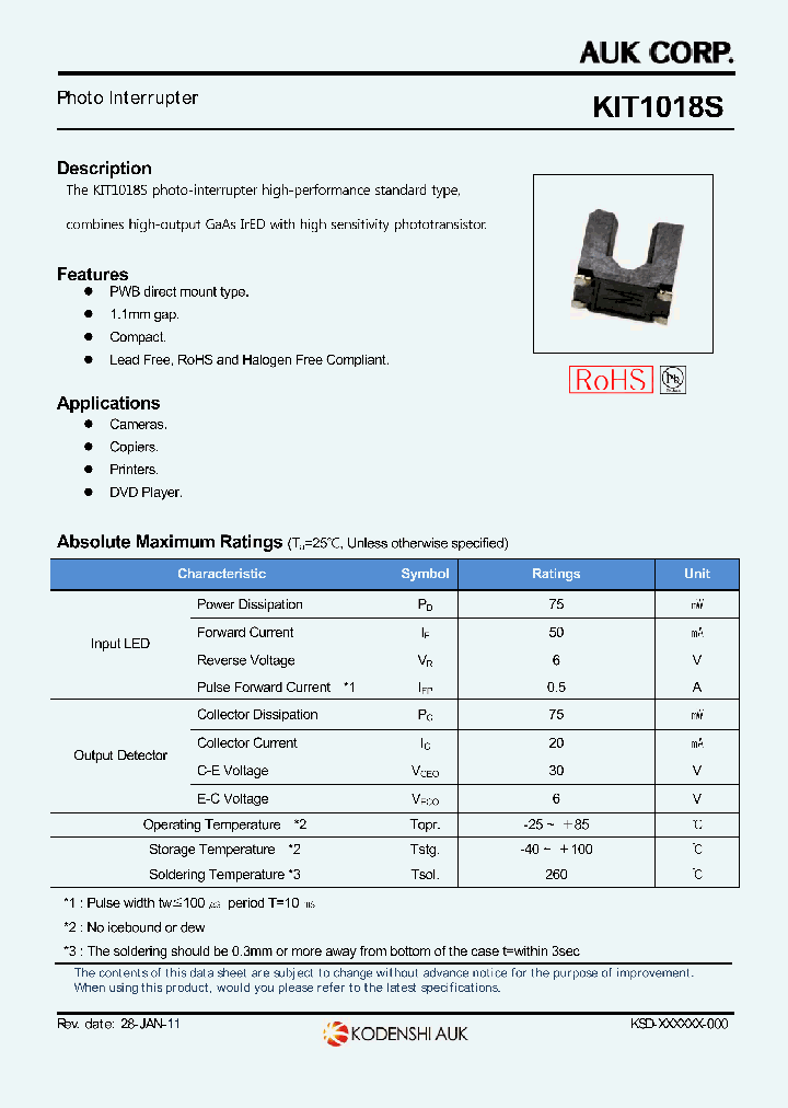 KIT1018S_8176908.PDF Datasheet