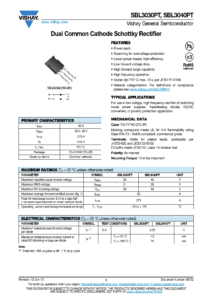 SBL3030P_8177562.PDF Datasheet