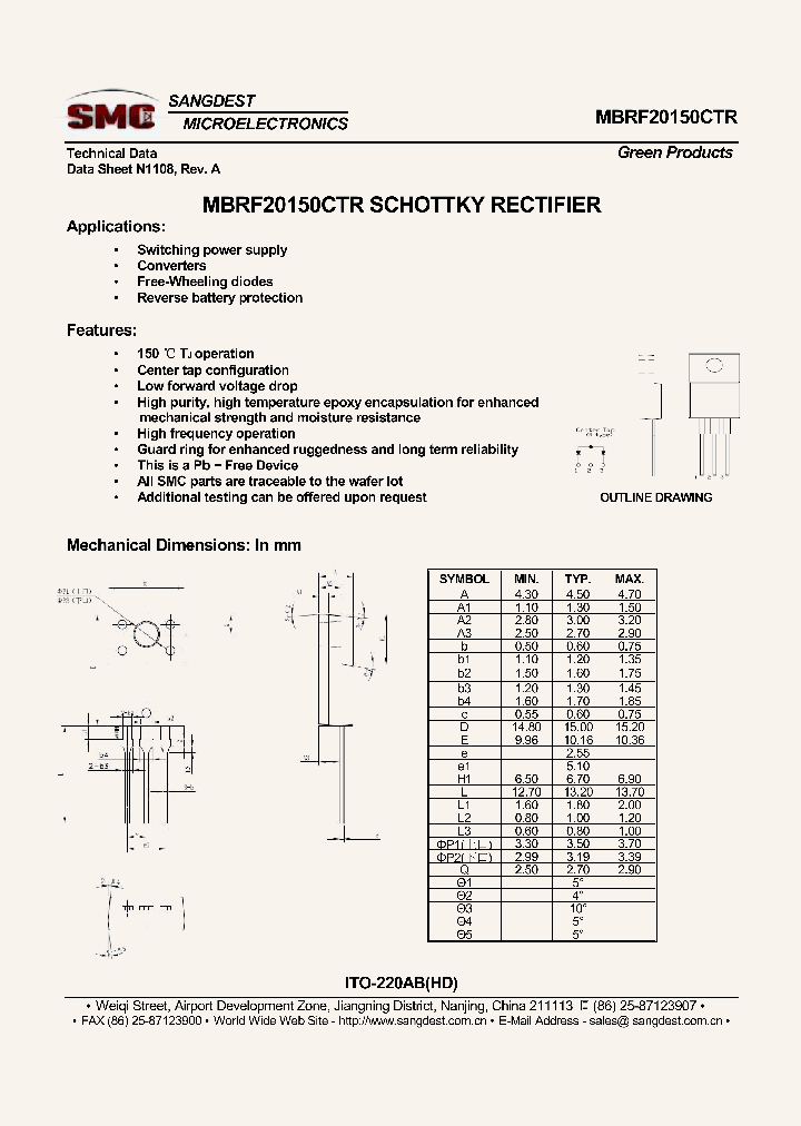 MBRF20150CTR_8177749.PDF Datasheet