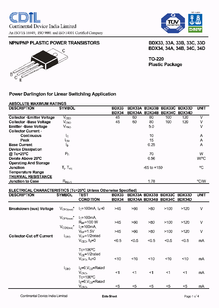 BDX33_8177941.PDF Datasheet