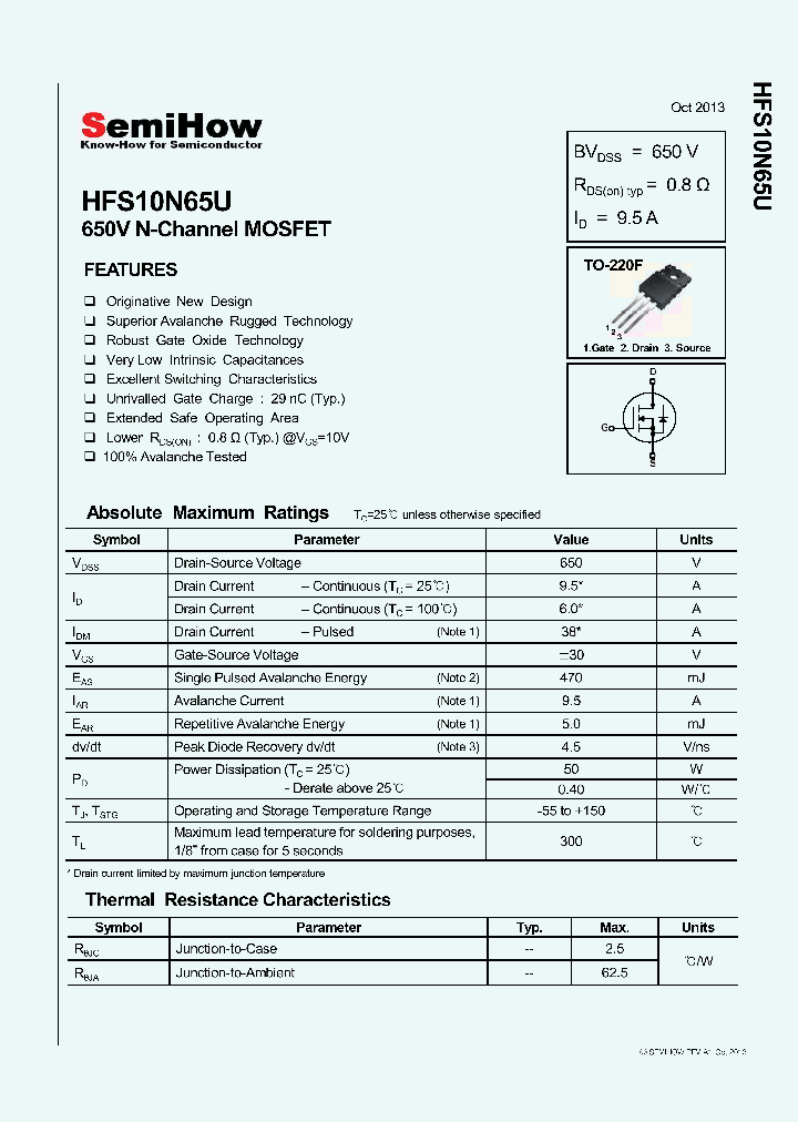 HFS10N65U_8178257.PDF Datasheet