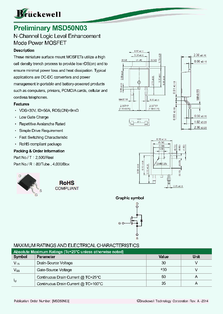MSD50N03_8182654.PDF Datasheet