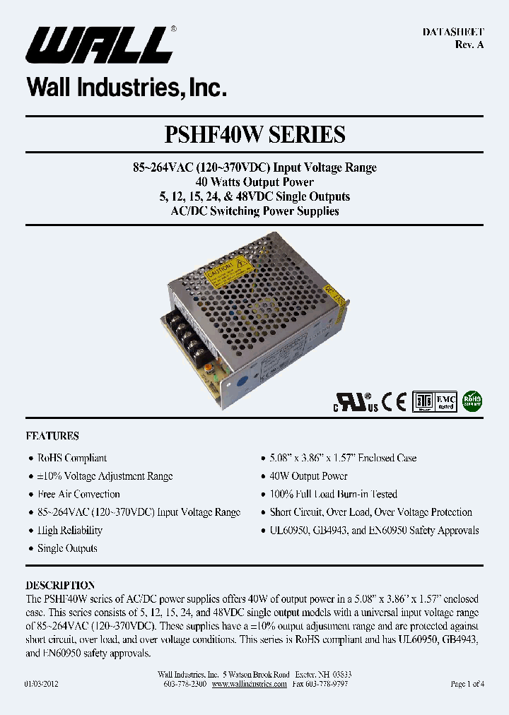 PSHF40W_8183181.PDF Datasheet