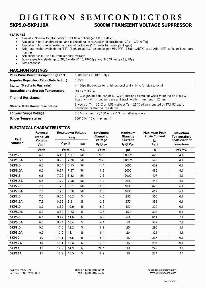 5KP50_8183335.PDF Datasheet