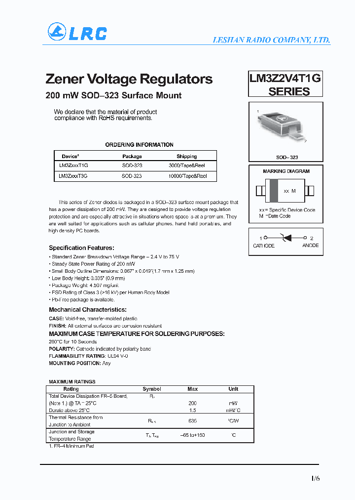 LM3Z15VT1G-15_8183327.PDF Datasheet