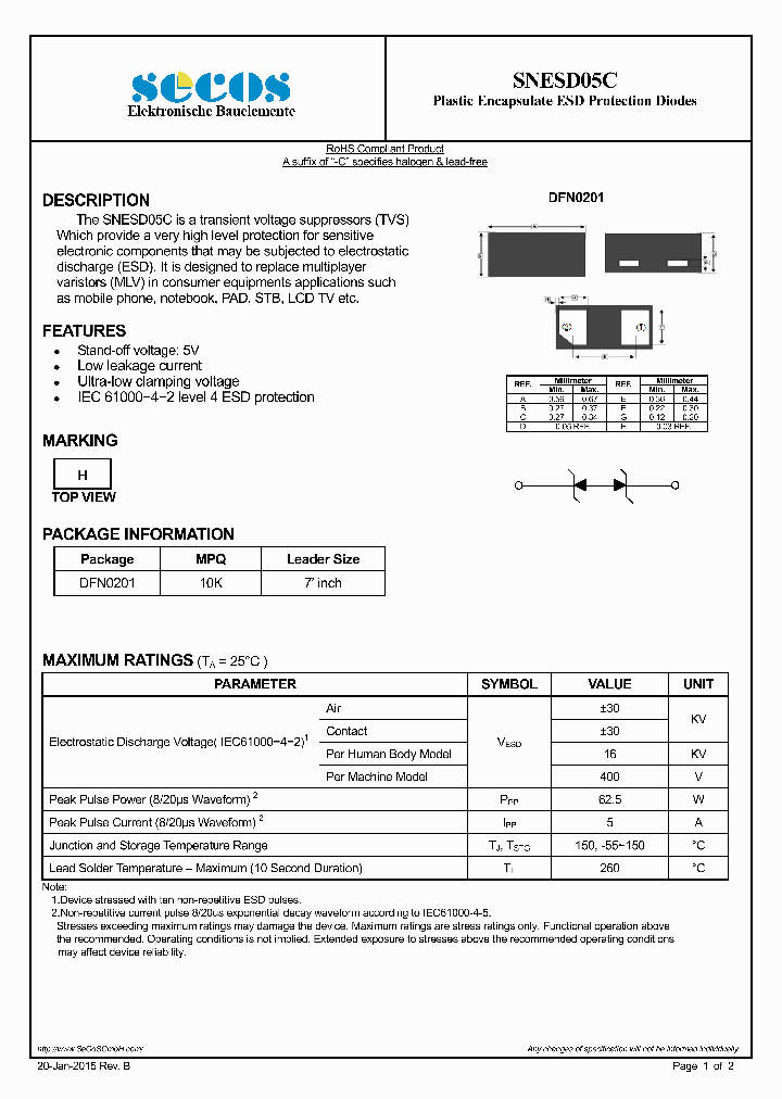 SNESD05C-15_8183440.PDF Datasheet