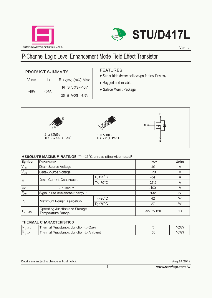 STUD417L_8184259.PDF Datasheet