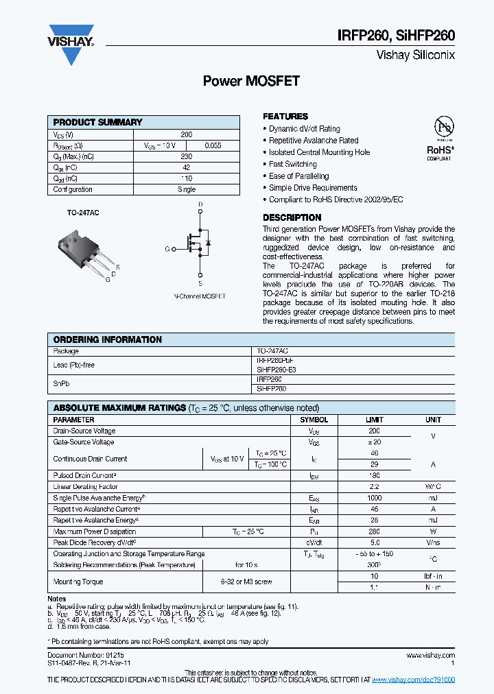 IRFP260_8185017.PDF Datasheet
