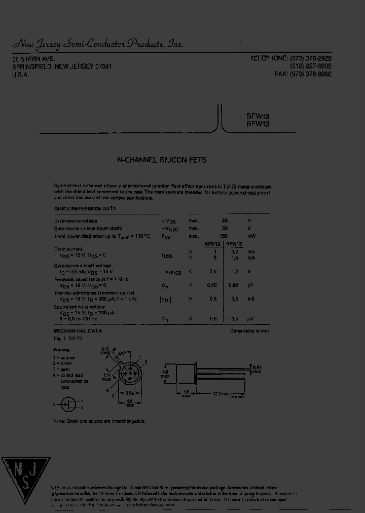 BFW13_8186709.PDF Datasheet