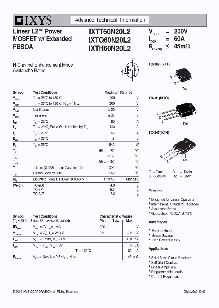 IXTH60N20L2_8189216.PDF Datasheet