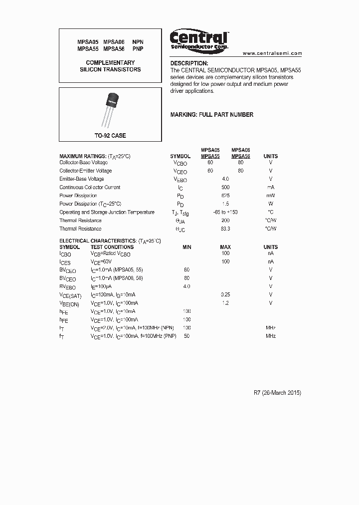 MPSA05_8189444.PDF Datasheet