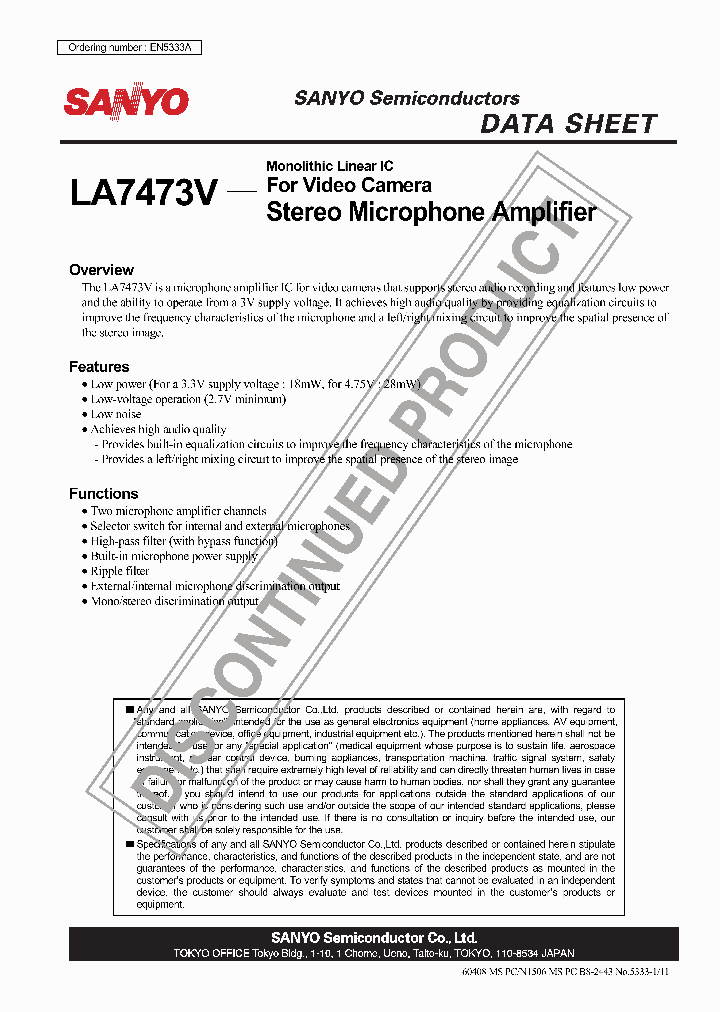 LA7473V_8190309.PDF Datasheet