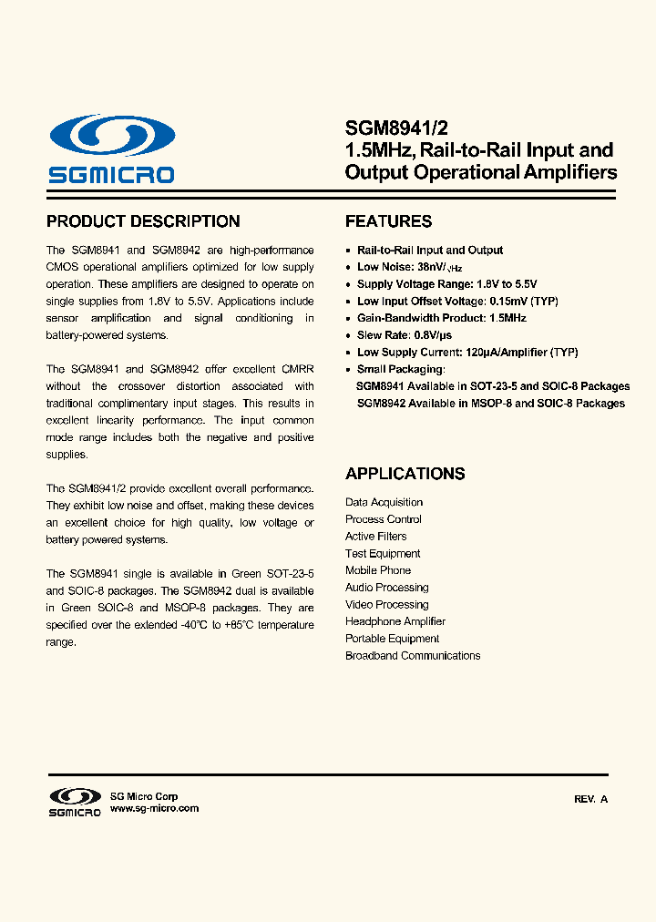 SGM8941_8192675.PDF Datasheet