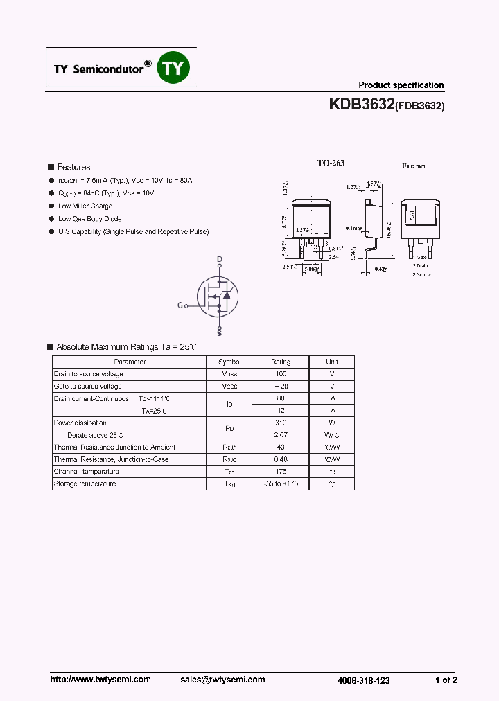 KDB3632_8193392.PDF Datasheet