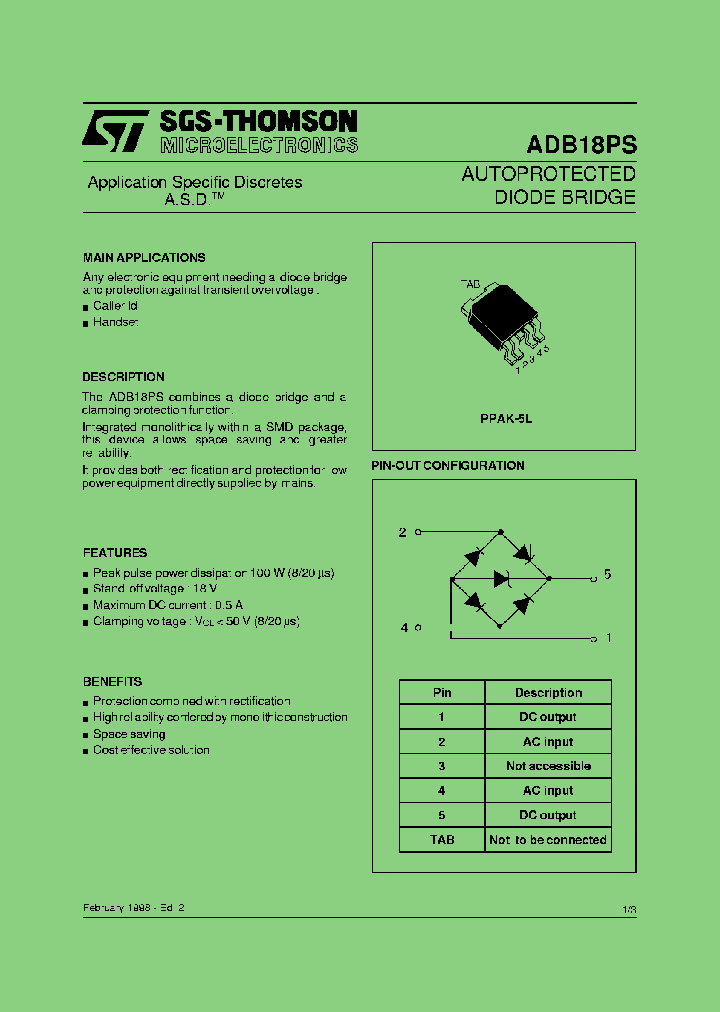 ADB18PSRL_8192463.PDF Datasheet