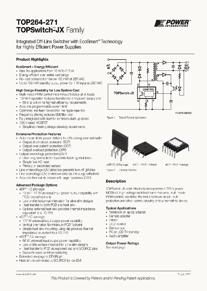 TOP264-271_8194667.PDF Datasheet