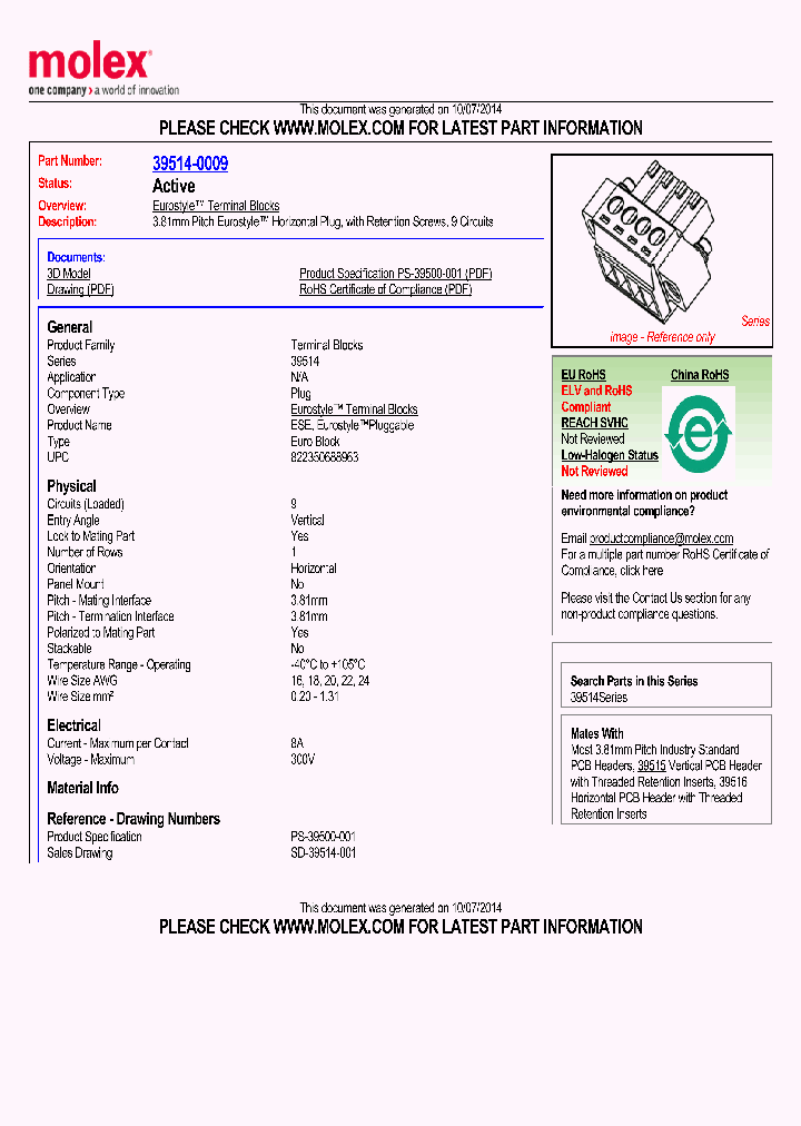 39514-0009_8196635.PDF Datasheet