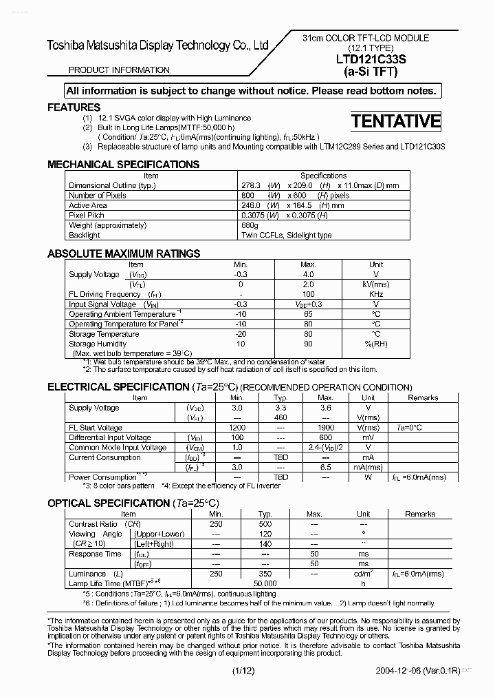 LTD121C33S_7830859.PDF Datasheet