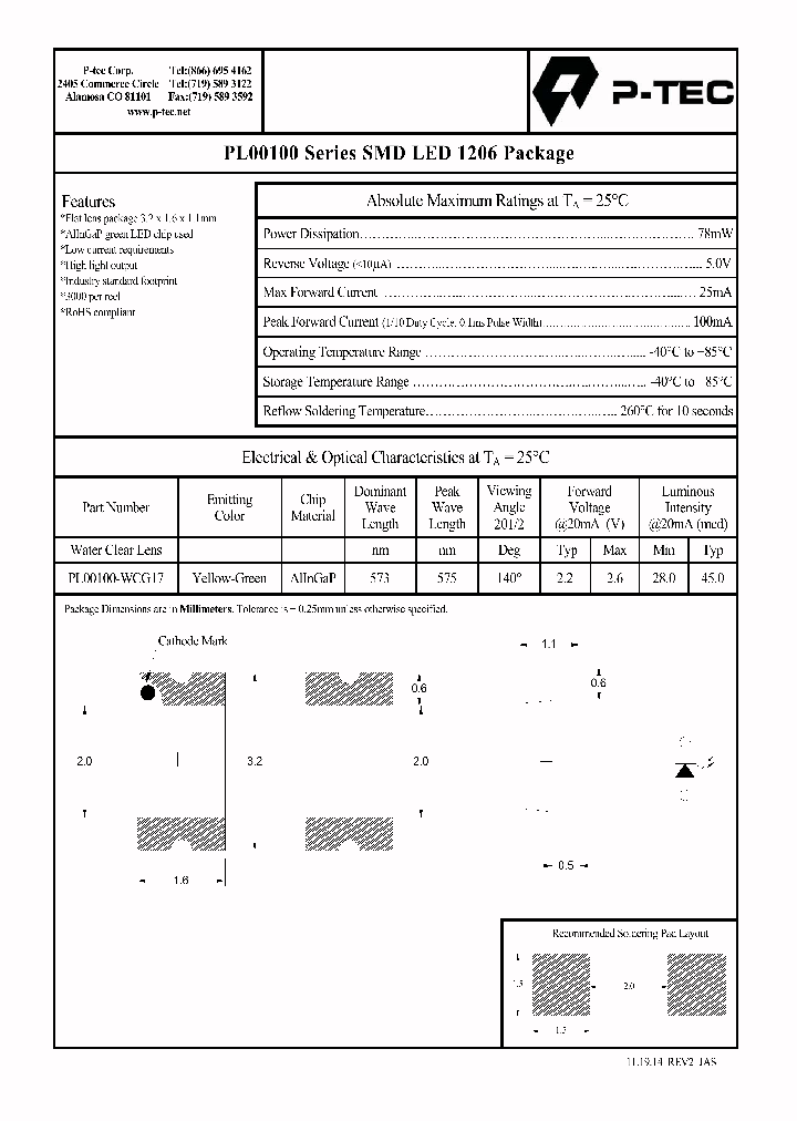 PL00100-WCG17_8197627.PDF Datasheet