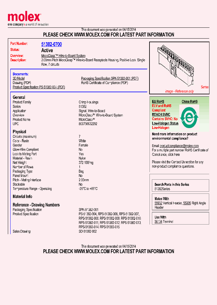 51382-0700_8200035.PDF Datasheet