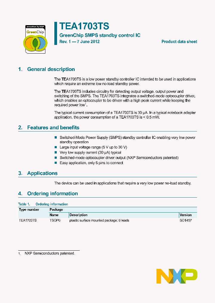 TEA1703TS_8200877.PDF Datasheet