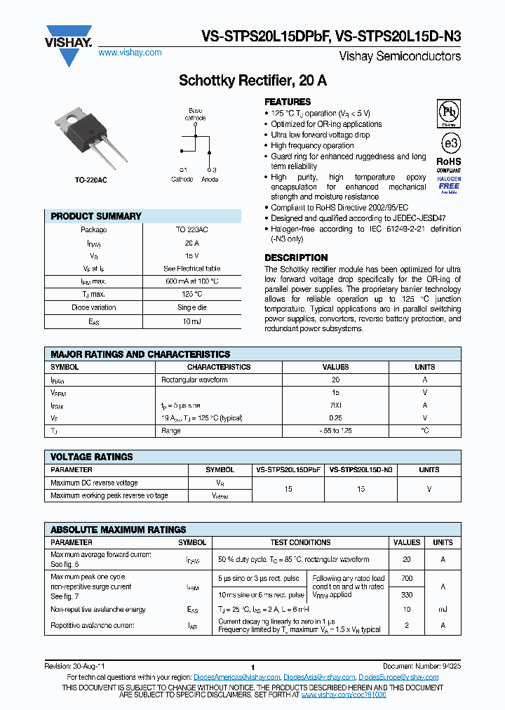 VS-STPS20L15D-N3_8201463.PDF Datasheet