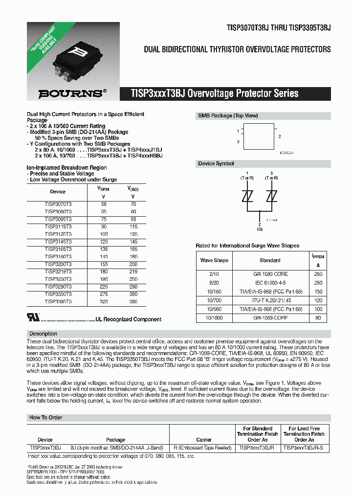 TISP3350T3_8201469.PDF Datasheet