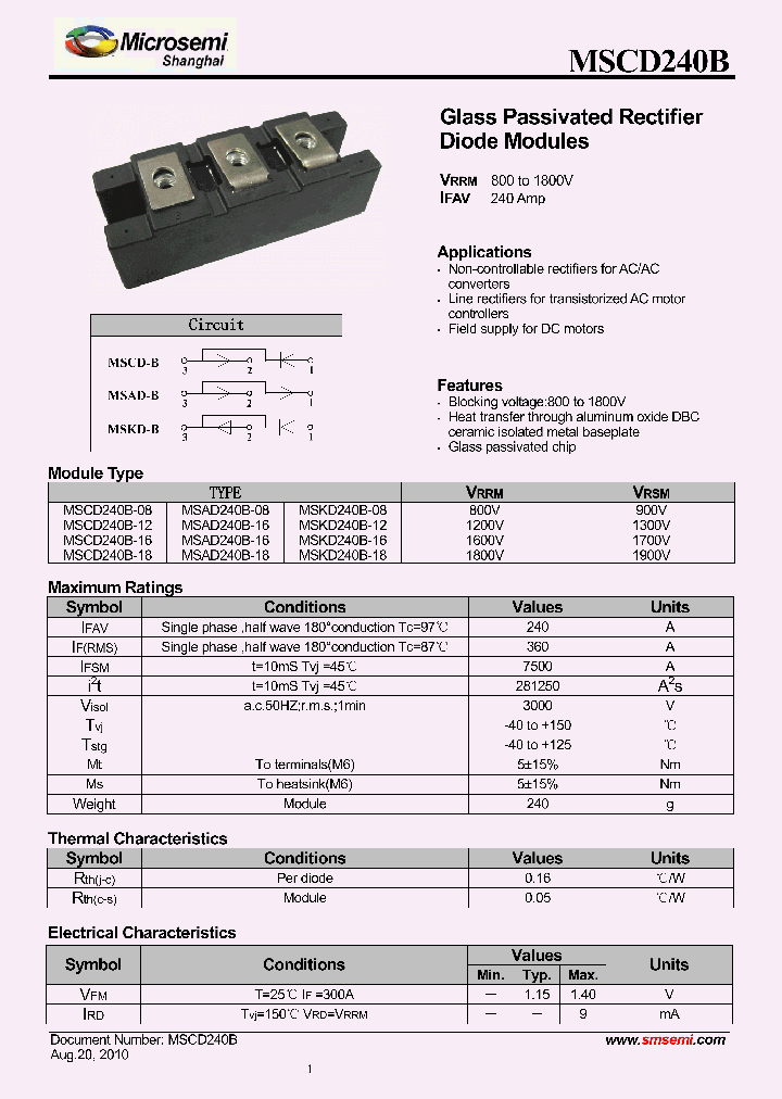 MSCD240B_8201636.PDF Datasheet