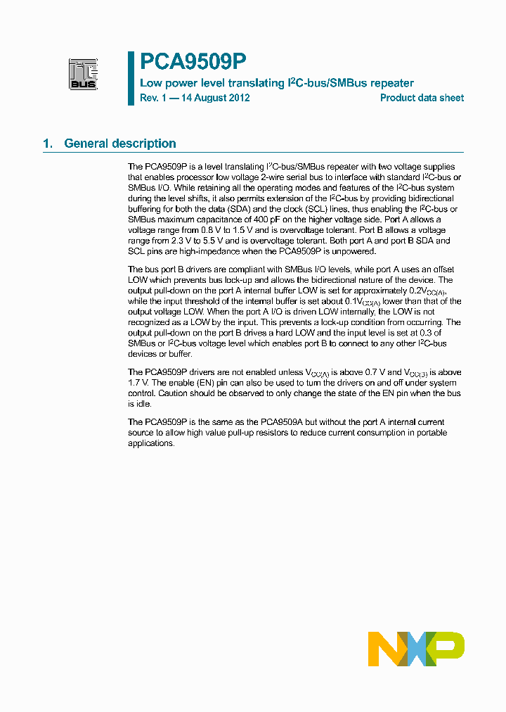 PCA9509PDP_8202099.PDF Datasheet