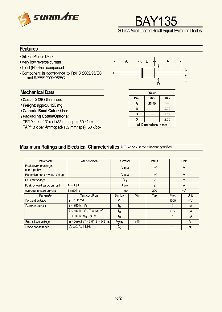 BAY135_8202418.PDF Datasheet